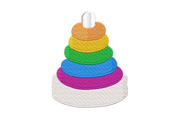 Didactic Game Tower Embroidery Design