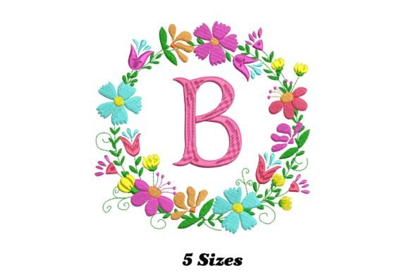 Flower Alphabet Letter B
