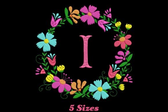 Flower Alphabet Letter I: A Seasonal Embroidery Staple