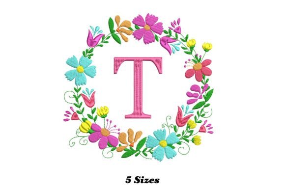 Flower Alphabet Letter T: Whimsical Charm for Personalized Gifts