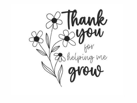Grow: A Thoughtful Embroidery Design for Boutique Sweatshirts