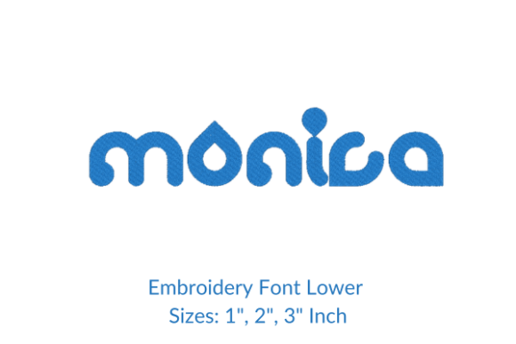 Monica Font: A Sweet, Elegant Embroidery Font for Meaningful Gifts