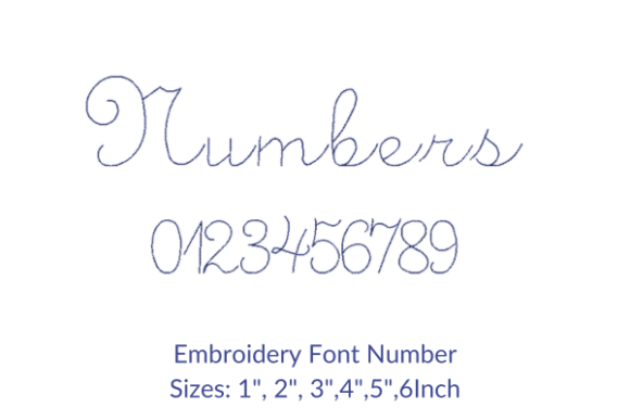 Typo Font Numbers: Clean, Versatile Embroidery Font