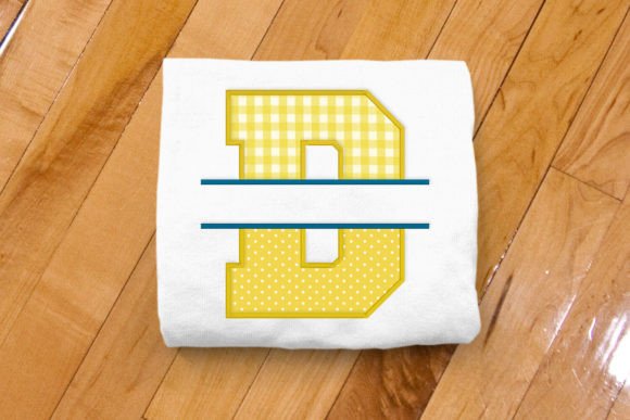 Varsity Letter D Split Applique