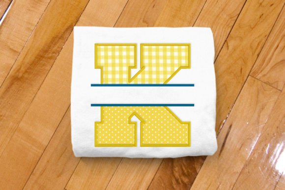 Varsity Letter K Split Applique
