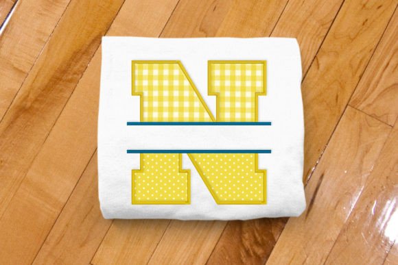Varsity Letter N Split Applique