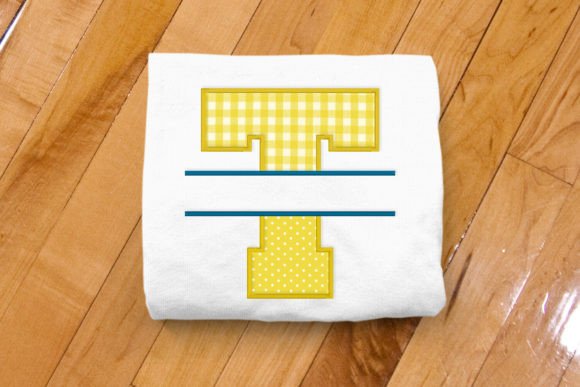 Varsity Letter T Split Applique