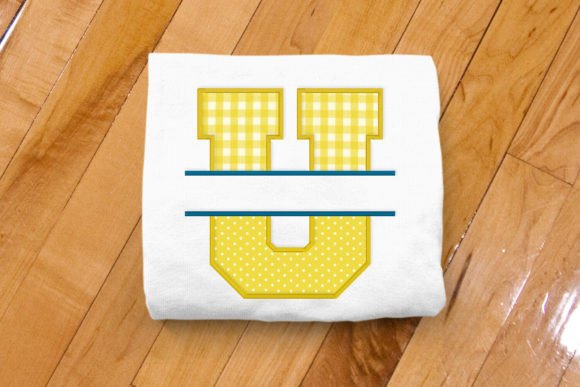 Varsity Letter U Split Applique