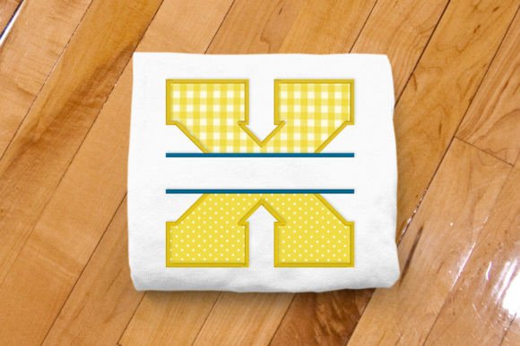 Varsity Letter X Split Applique