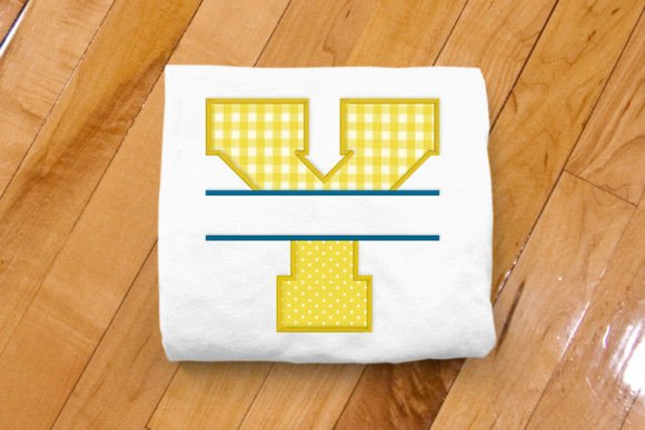 Varsity Letter Y Split Applique
